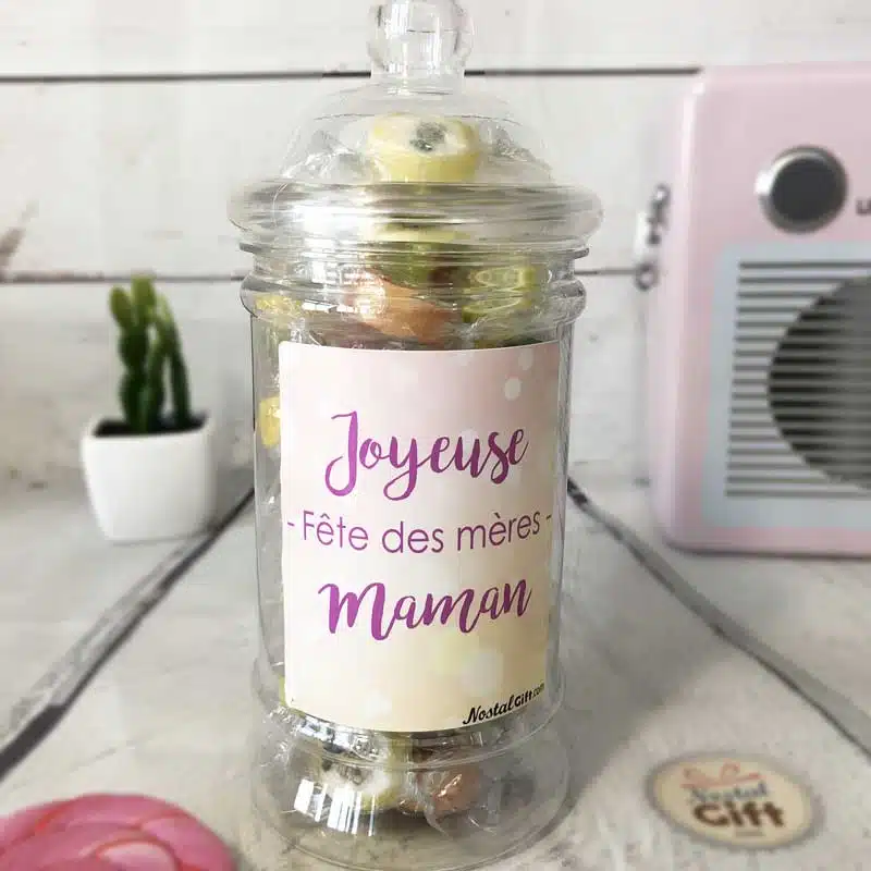 Bonbonnière maman – Bonbon rock Fruit x40 “Joyeuse fête des mères” – Image 2